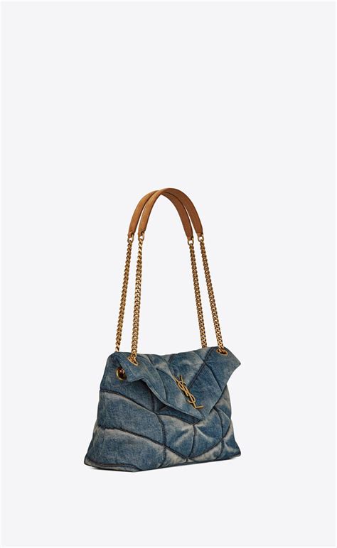 vintage cloth ysl bag|YSL denim tote.